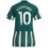 Camiseta de fútbol Manchester United Rashford 10 Segunda Equipación 23-24 - Mujer